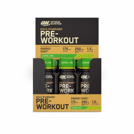 Optimum Nutrition Gold Standard Pre-Workout Shot Lemon Lime 720 ml (12 pieces) Indonesia | 96425-YXCF