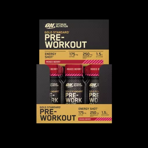 Optimum Nutrition Gold Standard Pre-Workout Shot Mixed Berry 720 ml (12 pieces) Indonesia | 93516-VDHM