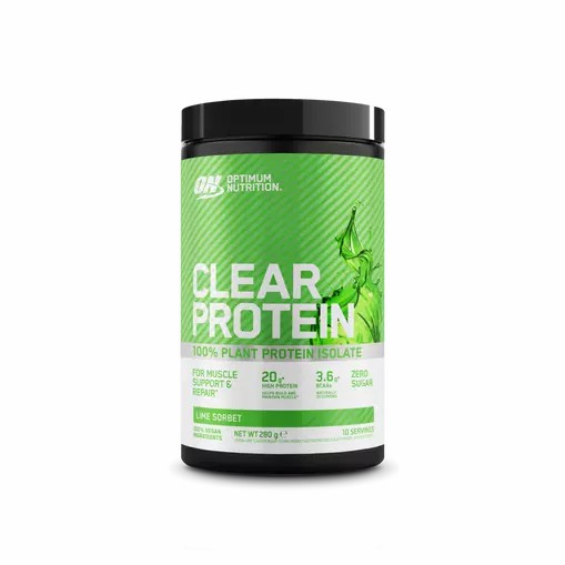 Optimum Nutrition ON Clear Protein 100% Plant Protein Isolate Lime Sorbet 280 grams (10 Servings) Indonesia | 69751-UPGH