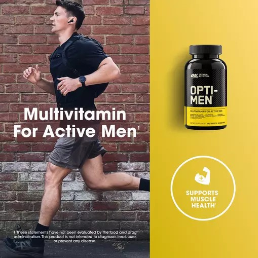 Optimum Nutrition OPTI-MEN® Multivitamin Tablets 240 Tablets (80 Servings) Indonesia | 28604-QXUB