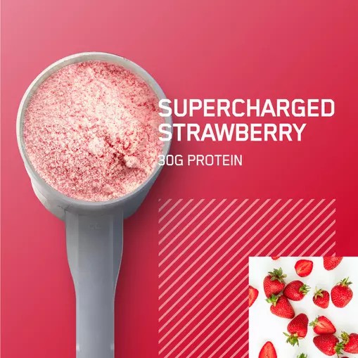 Optimum Nutrition PLATINUM HYDROWHEY™ Supercharged Strawberry 1.76 lb (20 Servings) Indonesia | 34720-UFCE