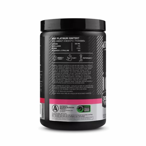 Optimum Nutrition Platinum Igniter Berry Lemonade Blast 0.84 lb (20 Servings) Indonesia | 84279-OAKF