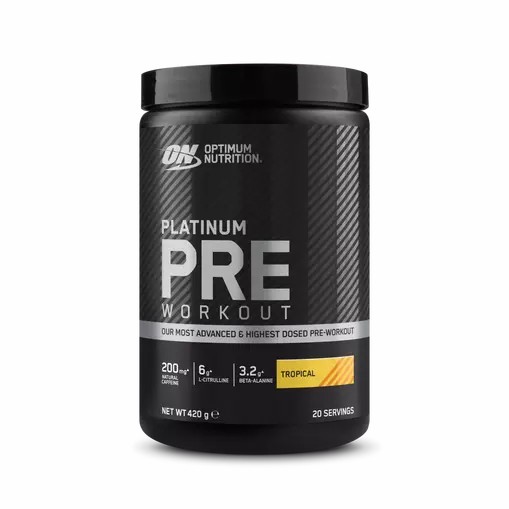 Optimum Nutrition Platinum Pre-workout Tropical 420 grams (20 Servings) Indonesia | 17834-SIRF