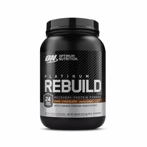 Optimum Nutrition Platinum Rebuild Dark Chocolate 1.67 lb (20 Servings) Indonesia | 97408-WVXP