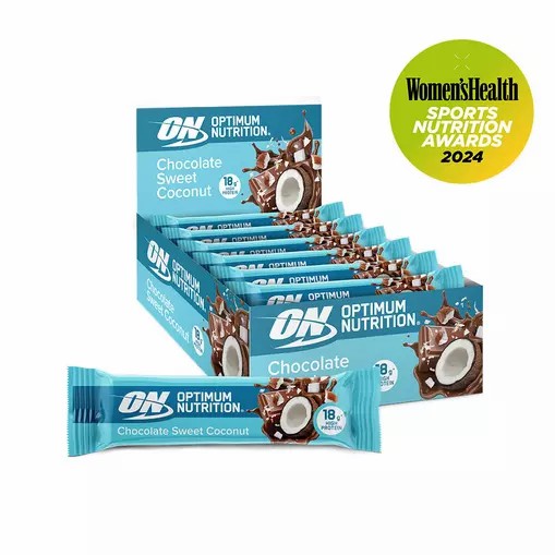 Optimum Nutrition Protein Bar Chocolate Sweet Coconut 720 grams (12 Bars) Indonesia | 12608-ULPG