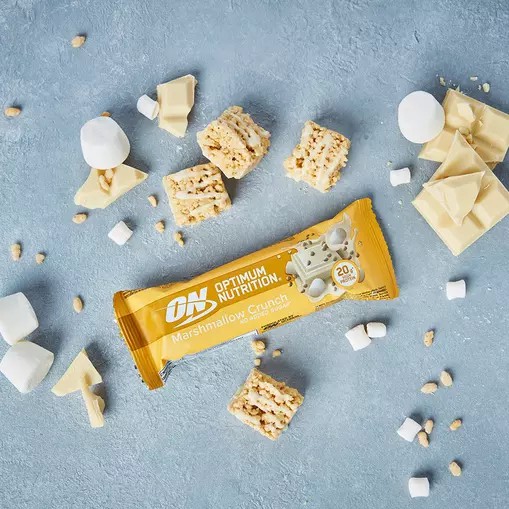 Optimum Nutrition Protein Bar Marshmallow Crunch 650 grams (10 Bars) Indonesia | 95704-CIDU