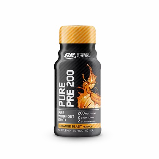 Optimum Nutrition Pure Pre 200 Pre-Workout Shot Orange 60ml (12 shots) Indonesia | 59236-EOTV