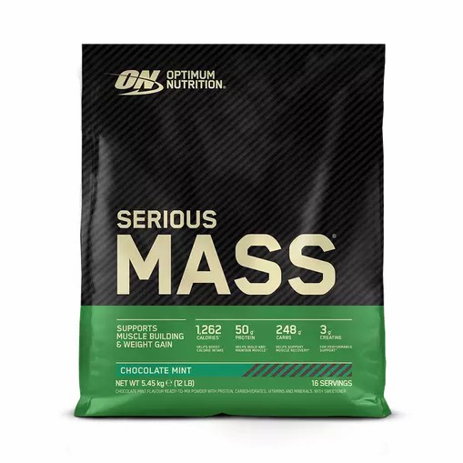 Optimum Nutrition Serious Mass Chocolate Mint 5.45 kg (16 Servings) Indonesia | 16259-YECS