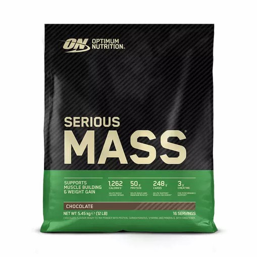 Optimum Nutrition Serious Mass Gainer Chocolate 5.45 kg (16 Servings) Indonesia | 46893-SQXP