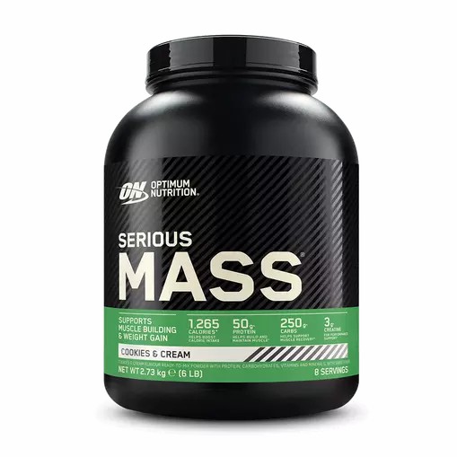 Optimum Nutrition Serious Mass Gainer Cookies & Cream 2.73 kg (8 Servings) Indonesia | 82563-ROVN